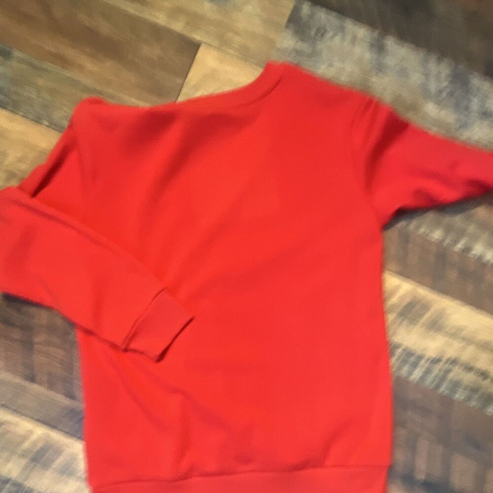 Hello Kitty by Sanrio Merry & Bright Christmas Red Sweatshirt L Glitter box 1 - Picture 4 of 6